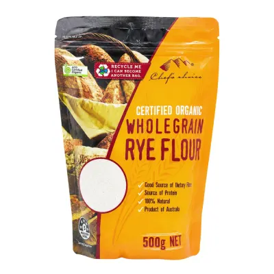 Certified Organic Wholegrain Rye Flour