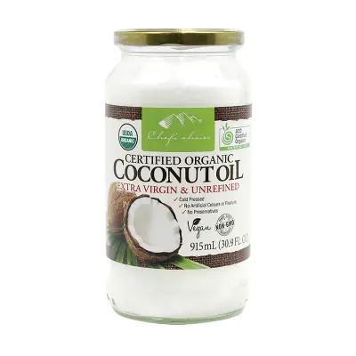 Certified Organic Coconut Oil Extra Virgin & Unrefined