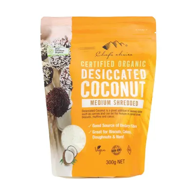 Certified Organic Desiccated Coconut – Medium Shredded