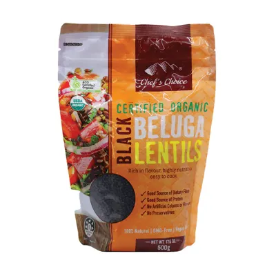 Certified Organic Beluga Lentils