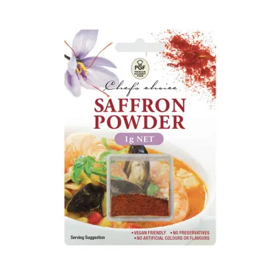 Saffron Powder on Card