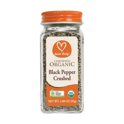 Certified Organic Black Pepper Crushed