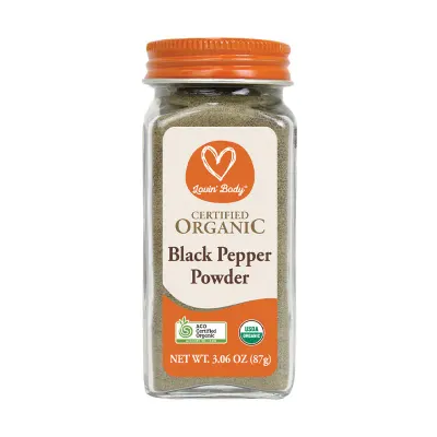 Certified Organic Black Pepper Powder