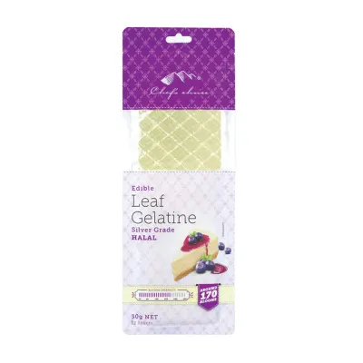 Leaf Gelatine Silver Halal (12 sheets)