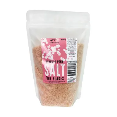Pink Pyramid Sea Salt Flakes