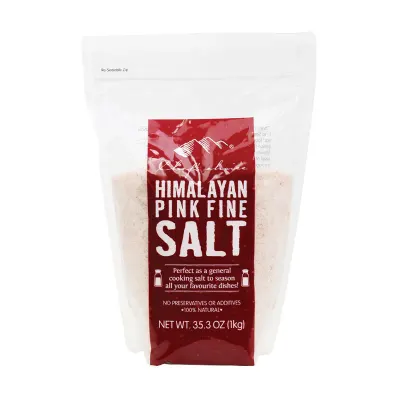 Himalayan Pink Fine Salt – Plastic Bag