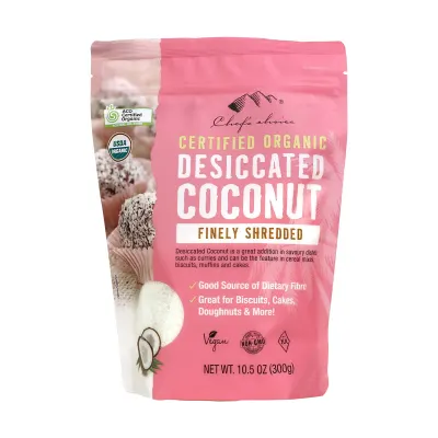 Certified Organic Desiccated Coconut – Finely Shredded