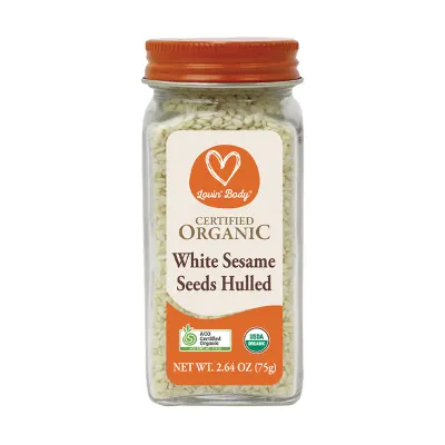 Certified Organic White Sesame Seeds Hulled