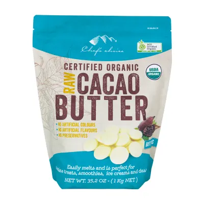 Certified Organic Raw Cacao Butter
