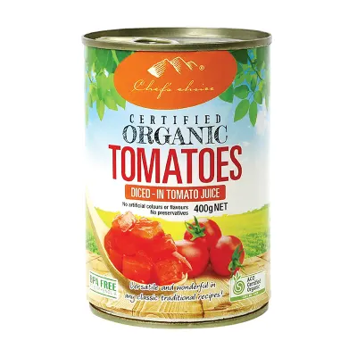 Certified Organic Diced Tomatoes