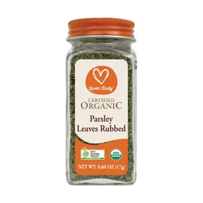 Certified Organic Parsley Leaves Rubbed