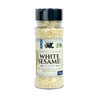 Certified Organic White Sesame Seeds Hulled