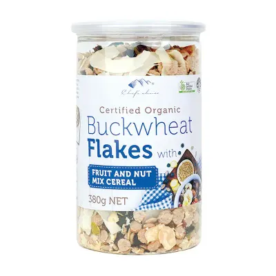 Certified Organic Buckwheat Flakes with Fruits and Nuts