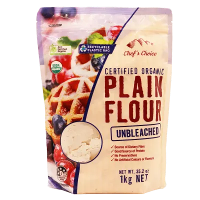 Certified Organic Plain Flour – Unbleached