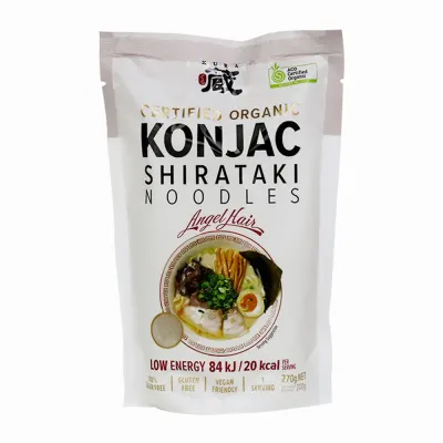 Certified Organic Konjac Shirataki Noodles Angel Hair