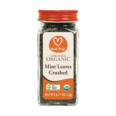 Certified Organic Mint Leaves Crushed