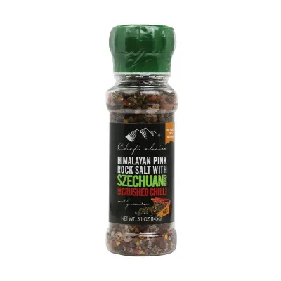 Himalayan Pink Rock Salt with Szechuan pepper & Crushed Chilli – Grinder